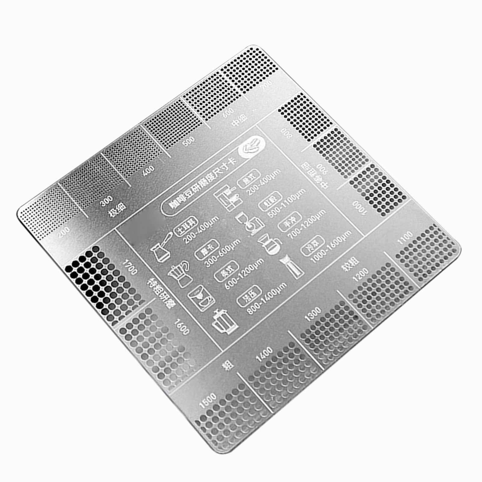 Buxuaaaa Grind Reference Card Grinding Size Chart for Brewing and Enhances Flavor for Home Kitchens and Cafes Coffee Grind Chart