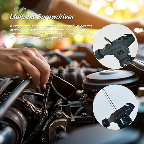 Miniatura 5 de Martillo multiherramienta con llave, regalos para hombres, alicates de martillo multiherramienta premium con destornillador, cortadores de alambre,