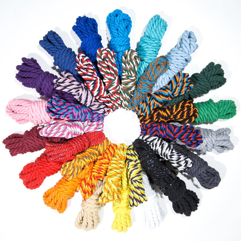 West Coast Paracorde En Coton Torsadé Ultra Doux à Triple Brin 6,35 Cm 100 Feet Rose