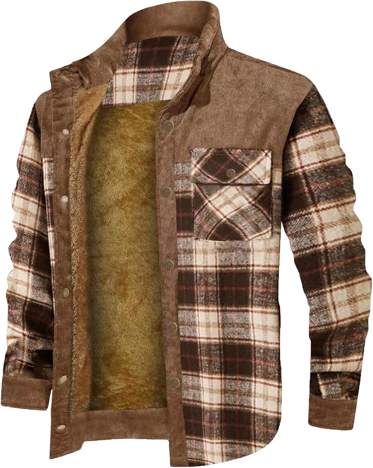 Chemise De Bûcheron Chemise De Travail En Flanelle Chemise Manteau à Carreaux Thermique Doublé Chemise De Travail Chemise Vestes Doublure Polaire Doublure De Protection Veste En Bois Chemise Loisirs