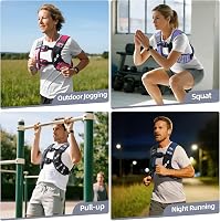 Sportneer súlyozott edzőmellény reflektív sávokkal 3,6-11 kg állítható 6