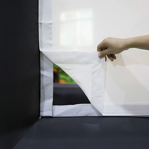 Miniatura 8 de Yimukaka - Pantalla inflable de película de 24 pies (sin soplador) con soporte para proyección trasera exterior, pantalla de película al aire libre,