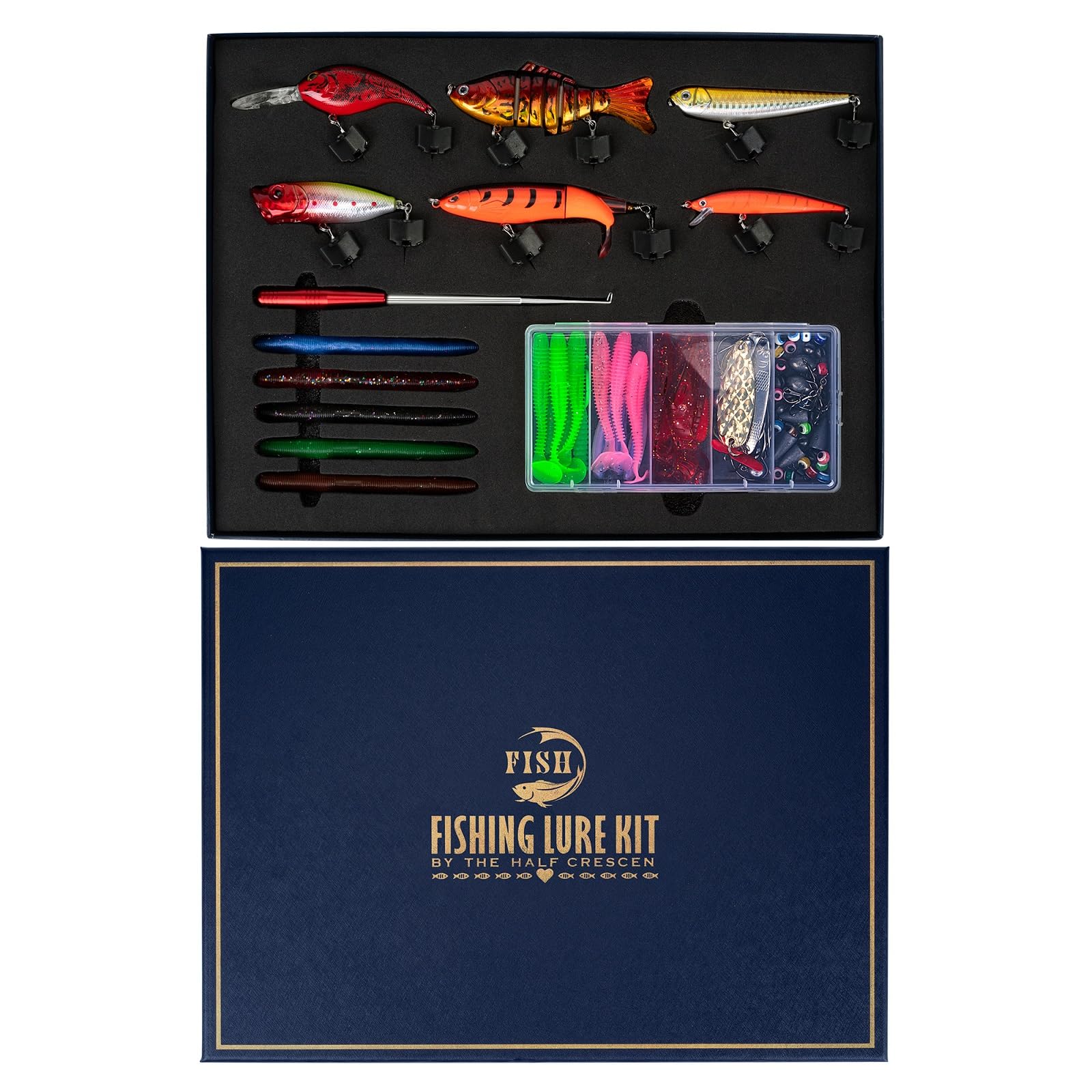 Matériel de pêche kit 104 pcs idée cadeau de Noël 2025 pour passionnés - 8
