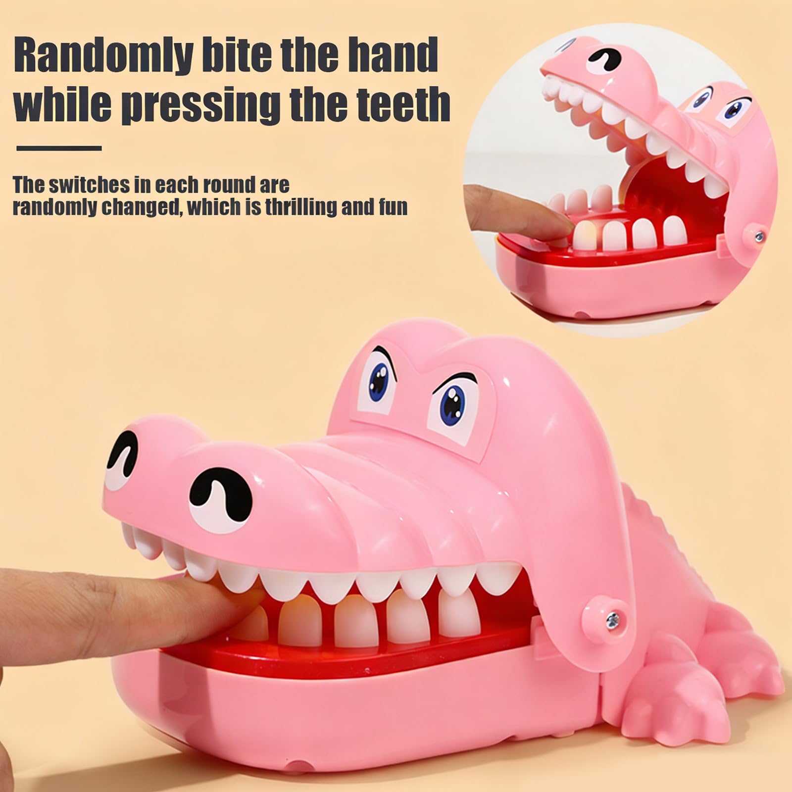 Falafoty Crocodile Teeth Toys for Kids Crocodile Biting Game Crocodile Biting Finger Dentist Operation Games - Image 4