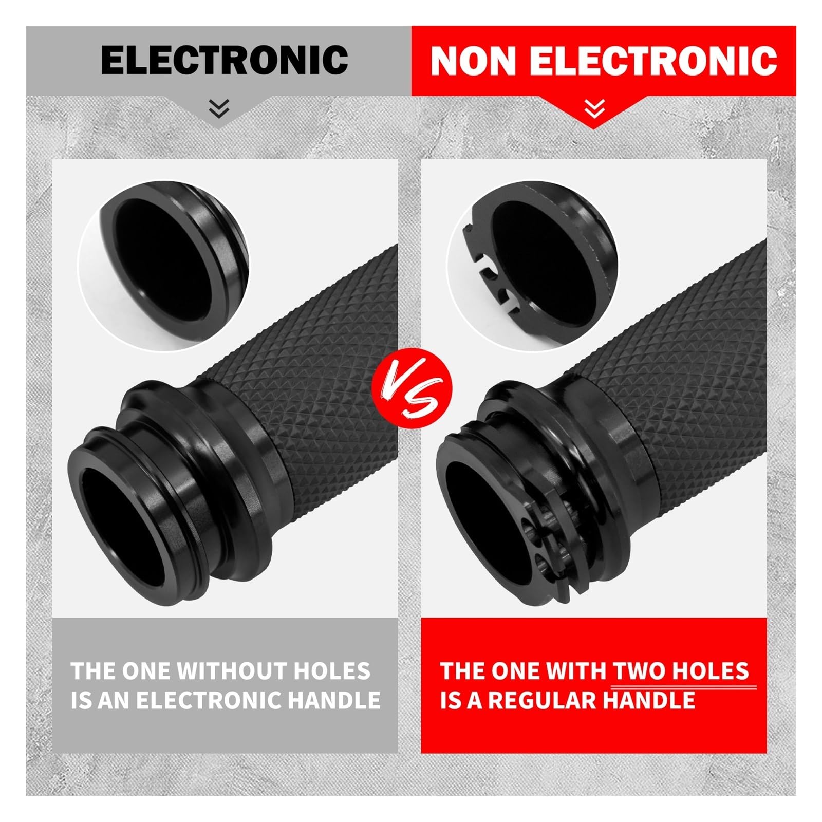 Manopole Moto Acceleratore Elettronico Da 1 "25mm Nero/cromato Per Har&ley Touring Street Glide FLHR Softail Fat Boy FLS Dyna CVO Manopole manubrio