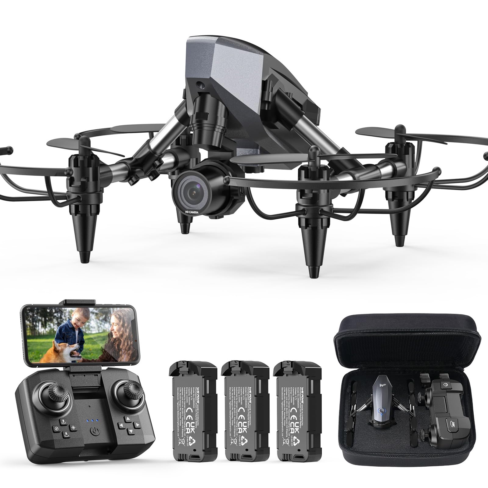 Amazon.co.jp: ドローン カメラ付き 100g未満 WeFone 申請不要 子供