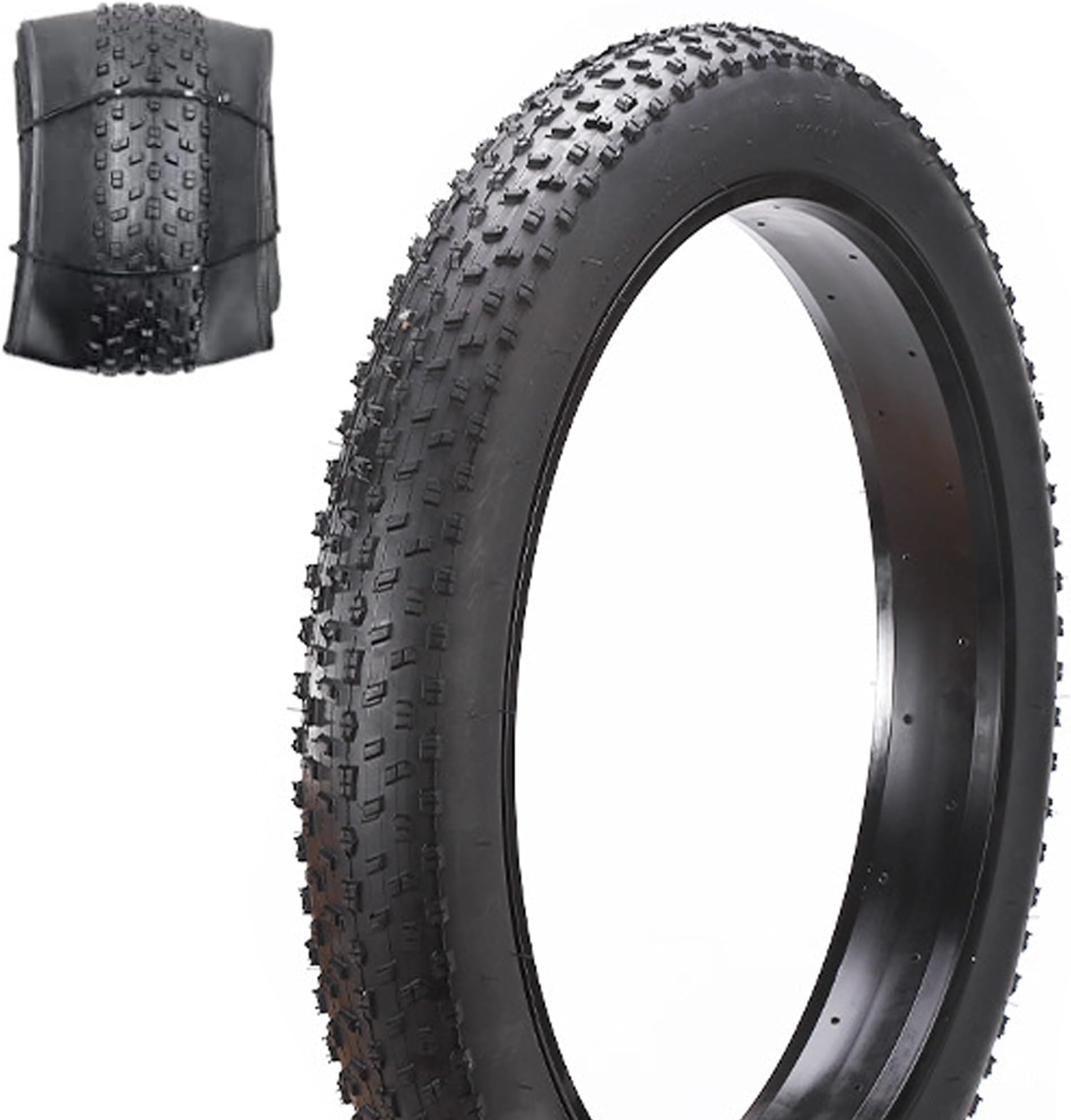EMOJO 20x4 Fat Bike Tires Electric Bike Tire Fat Tire Mountain Bike Accessory Standard Fat Tire Bike Tires Replacement for Ebike