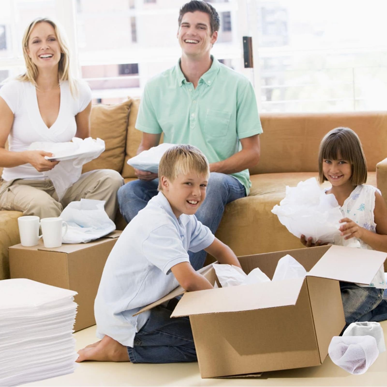 100 Stück Verpackungsmaterial 33x33cm Schaumfolie Umzugsmaterial Luftpolsterfolie Umzugskarton Schaumstoffverpackung Umzug Kartons Verpackung Schaumstoff Beutel für Glas, Möbel, Porzellan, Geschirr