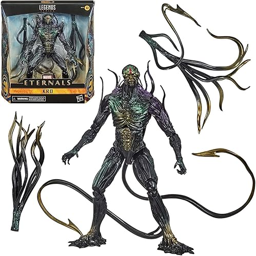 Marvel Hasbro Legends Series Eternals Deluxe - Figura de acción coleccionable (6 pulgadas), Kro, diseño premium y 2 accesorios