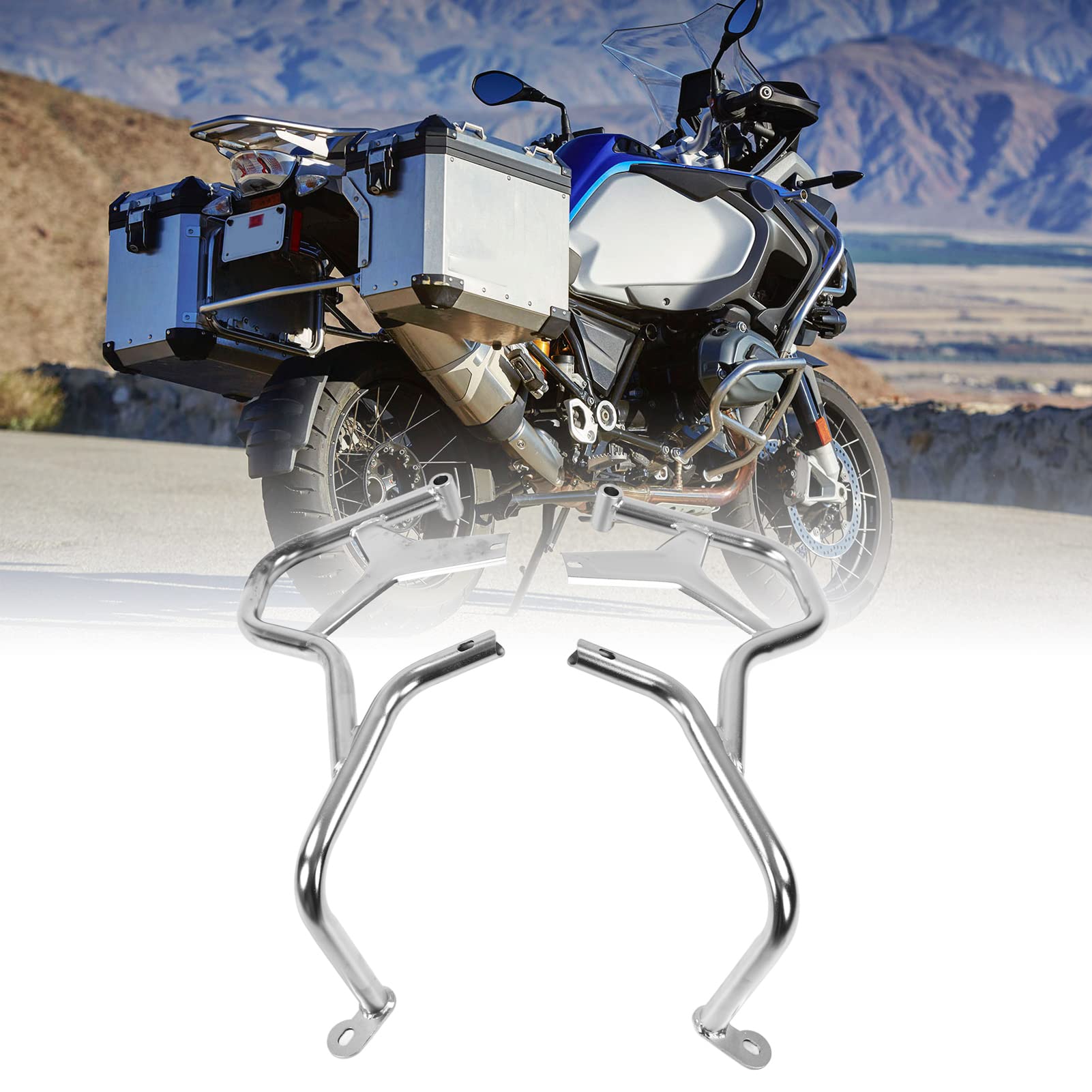 Cryfokt Pasek Awaryjny Silnika Trwały Zderzak Ochronny ze Stali Nierdzewnej dla Motocyklistów R1200GS Adventure 2014-2017
