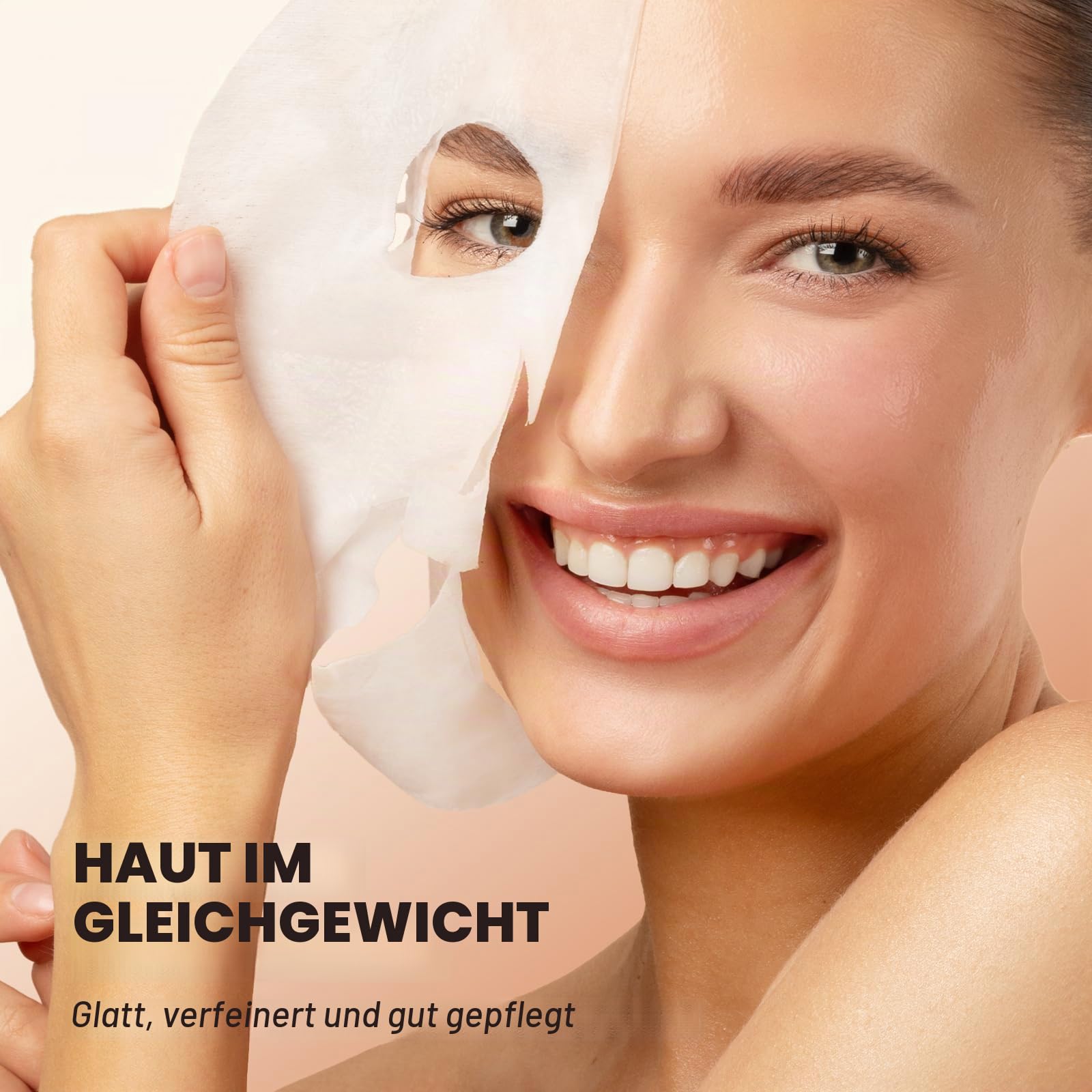 ZealSea EWG Tuchmasken-Pflegeset, 21er-Pack, Spa-Party-Geschenk für Teenies