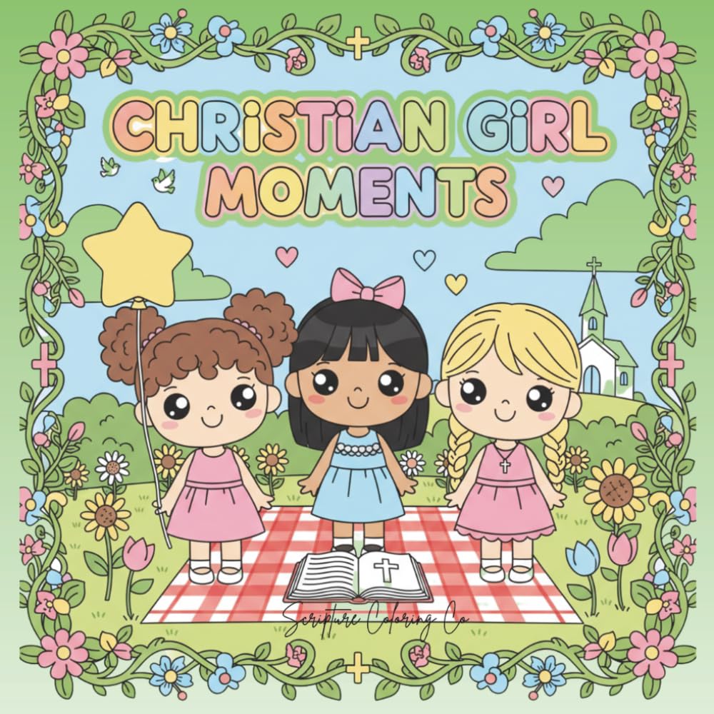 Christian Girl Moments: A Cozy Faith Coloring Book for Prayer, Devotions & Quiet Time with God For Teens & Adults