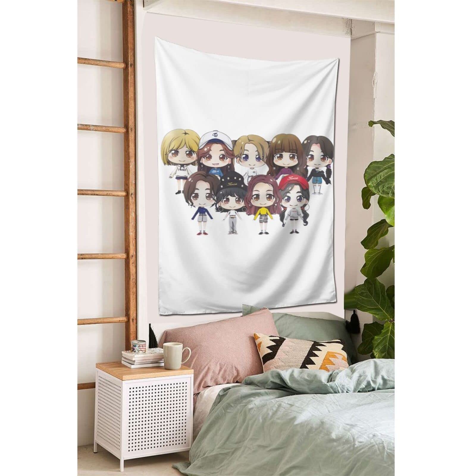 Amazon.co.jp: 壁掛け布 Twice トゥワイス タペストリー 壁画 布 