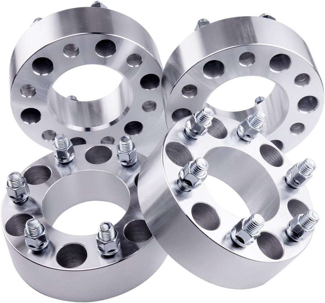 WHEELTECH5x5.5 Wheel Spacers 2 inch Thick Hub Bore 108mm with 1/2 Studs 5x139.7mm Wheel Spacers Fit for Bronco for Ram 1500 for Ramcharger for Vitara for F-150