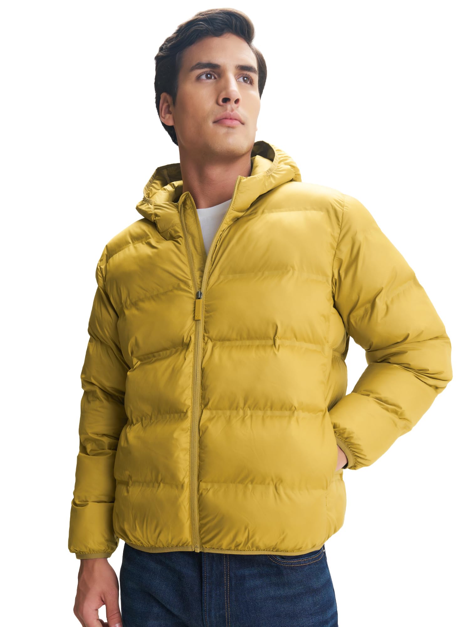 Unisex Ultra-Warm Puffer Jacket | Heavy Winter Jacket For Men|Solid Long Sleeves Hooded Neck Jacket - Regular Fit | Bomber jackets With Pockets-image-31