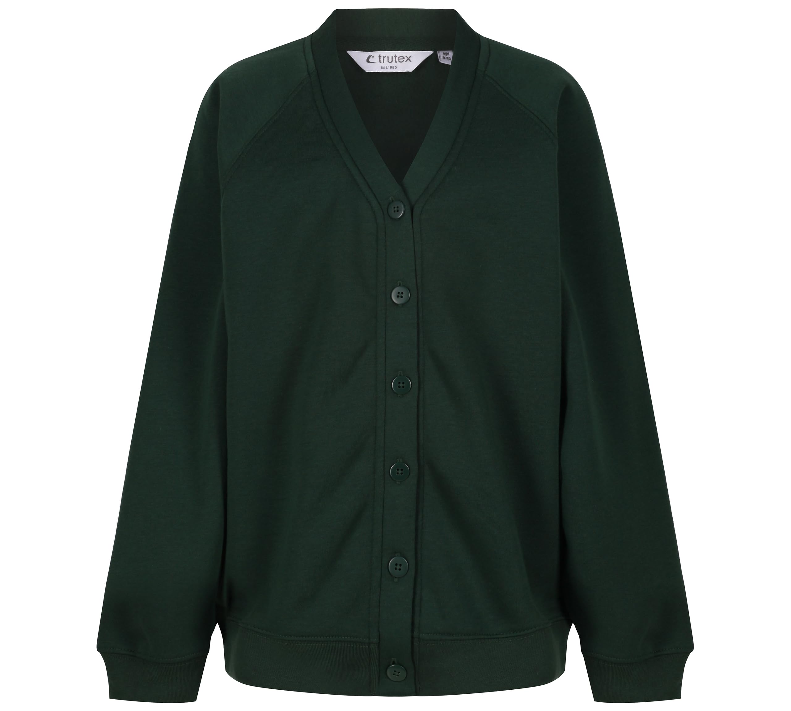 Trutex Unisex Green (Bottle) Limited Cardigan, 9-10 Years (Manufacturer Size: 25-27" Chest)