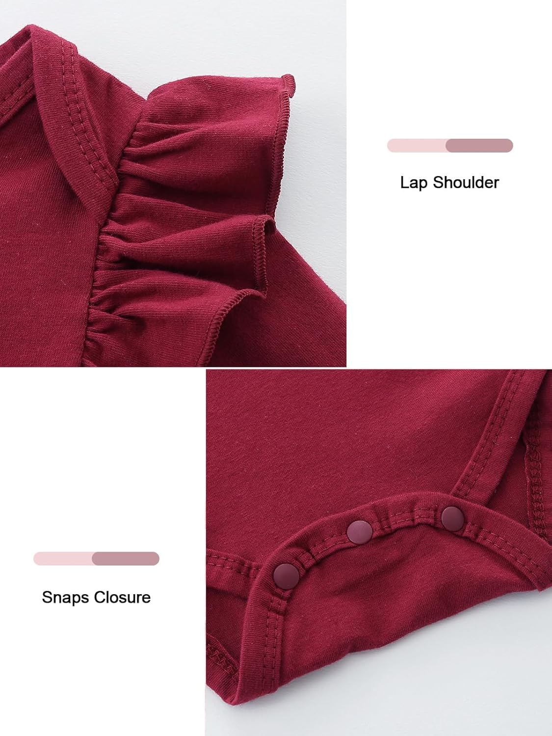 Infant Girl Clothes Long Sleeve Ruffle Bodysuit Floral Pants Bow Headband Sets Fall Winter Spring Outfits - Image 3