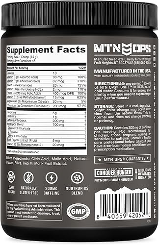 Vista 53 de MTN OPS Ignite Trail Packs - Mezcla de bebida energética sobrealimentada, sangre de tigre, sangre de tigre