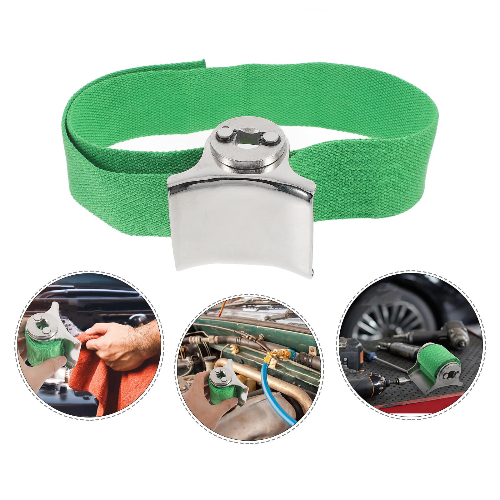 Ölfilterschlüssel Ergonomisch Rutschfest 2 Stück Bandschlüssel aus Robustem Material Kleiner Gurtschlüssel für Autoreparaturen und Sanitärarbeiten
