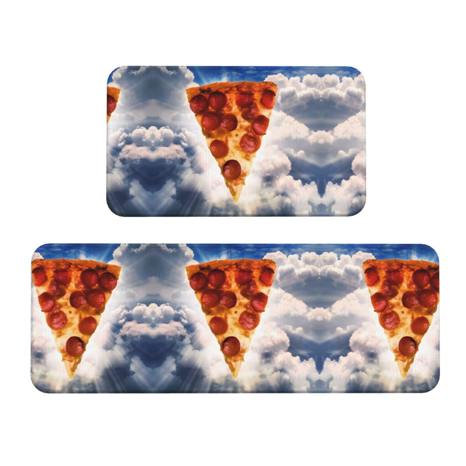Alfombrillas de cocina con base antideslizante y tapete protector estampado de 2 piezas