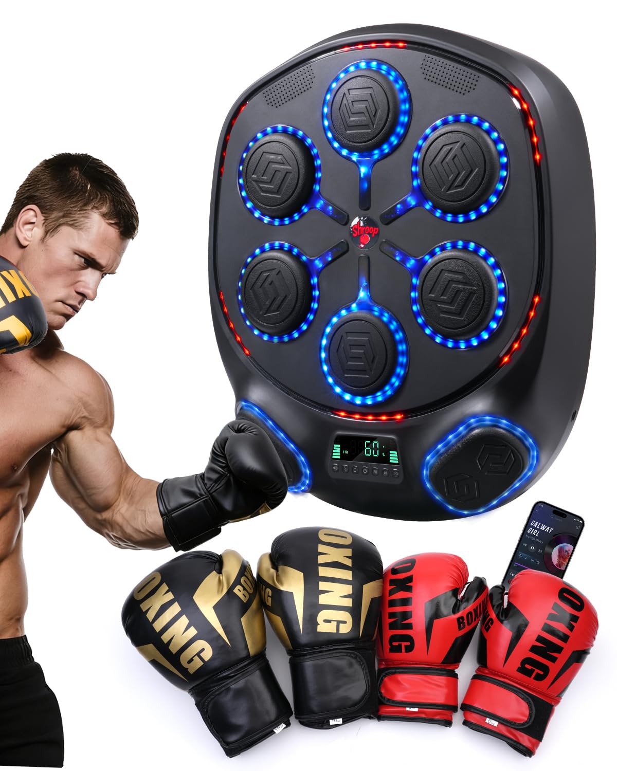 Amazon.com : Shroop Music Boxing Machine for Adults & Kids — Wall