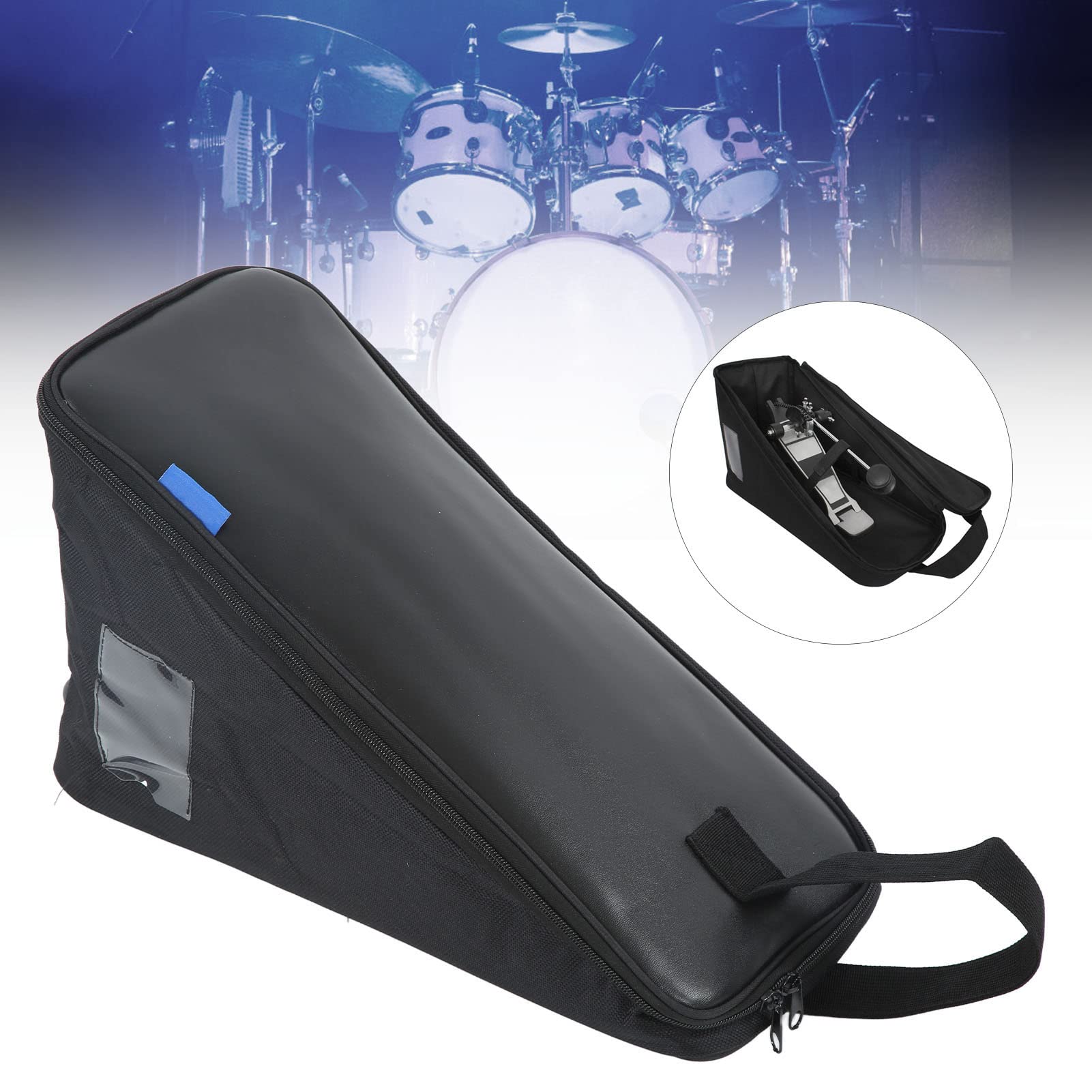 Borsa per Pedali per Batteria Eujgoov Borsa per il Trasporto Impermeabile a Pedale Singolo Accessorio per Custodia Nera per Strumenti Musicali