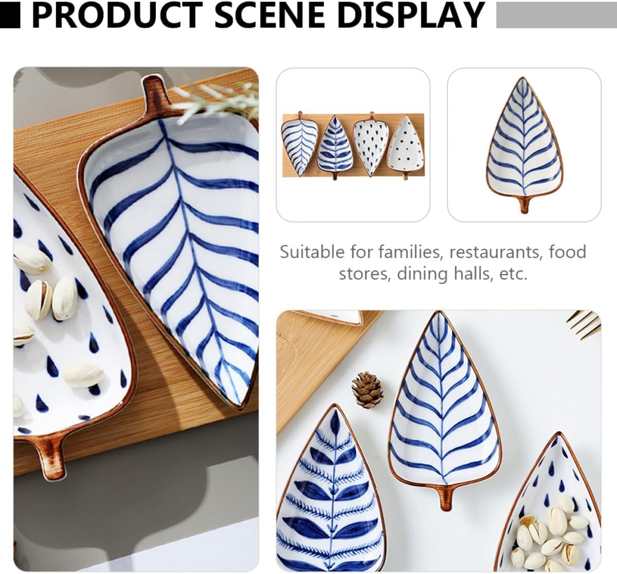 BESTOYARD Ceramic Japanese Snack Dish Plate Hand-painted Colored Glaze Sauce Dish Small Side Plate for Household Tableware and Food Serving in Kitchen