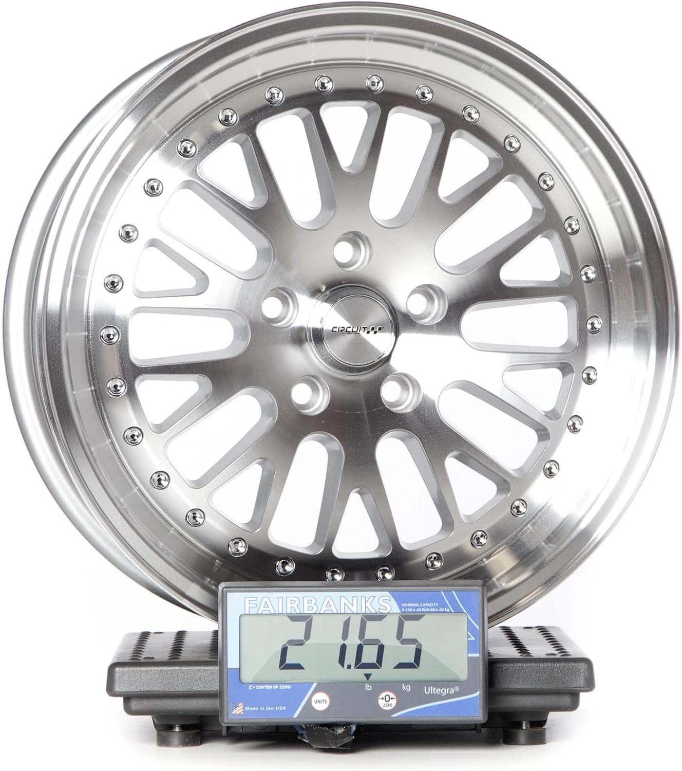 Circuit Performance CP21 17×8 Machined/Silver 5×114.3 [+35mm] Classic Mesh Deep Dish Compatible with Civic, Accord, Camry, Altima, Sonata