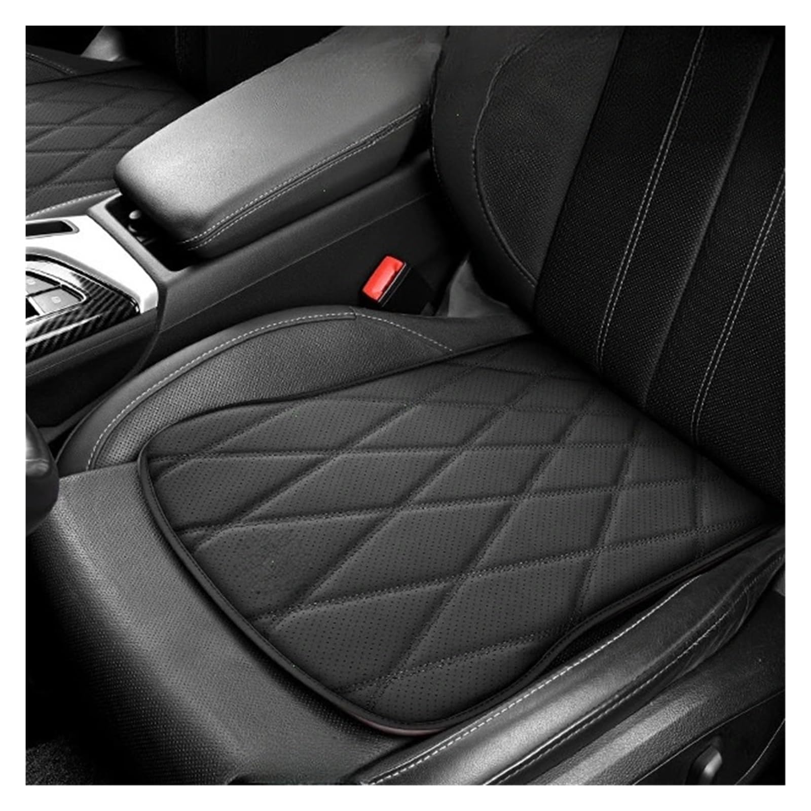 EDXNCVVM Car Breathable Cushion Four Seasons Non-Slip Chair Cushion Comfortable Butt Cushion Car Interior Supplies(Black)