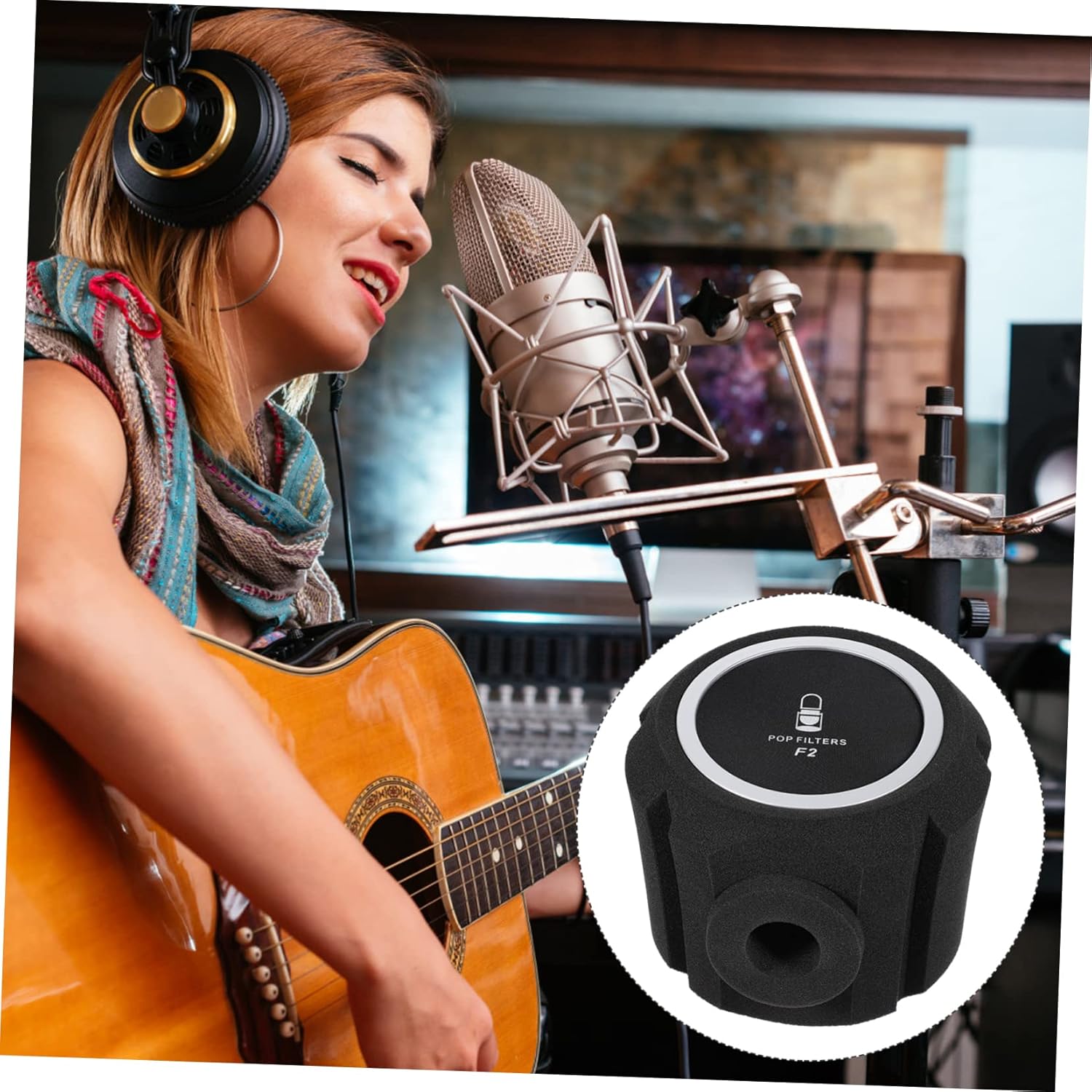 FAVOMOTO Professional Microphone Windscreen Cover Noise-reducing Sponge Mic Sleeve for Enhanced Vocal Clarity Fit for Microphones Easy to Install and Replace