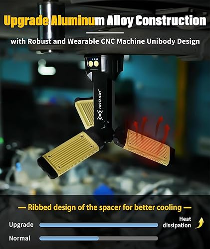 Miniatura 3 de Luz de trabajo LED  Luz de trabajo recargable de 5000 lúmenes con soporte trípode de 67 pulgadas, luz mecánica con diseño plegable de rotación de