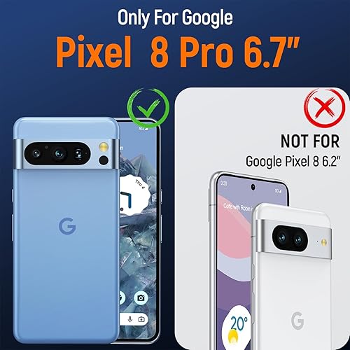 Miniatura 2 de Oneagle Funda para Google Pixel 8 Pro, Pixel 8 Pro Protección militar de 15 pies Doble capa Resistente Antideslizante Sensación mate Funda a prueba