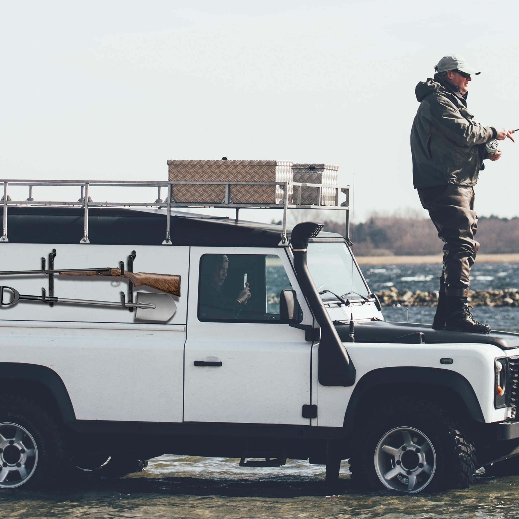 Buy Gun Rack 14" Gun Racks for Wall Truck Gun Racks Rear Window