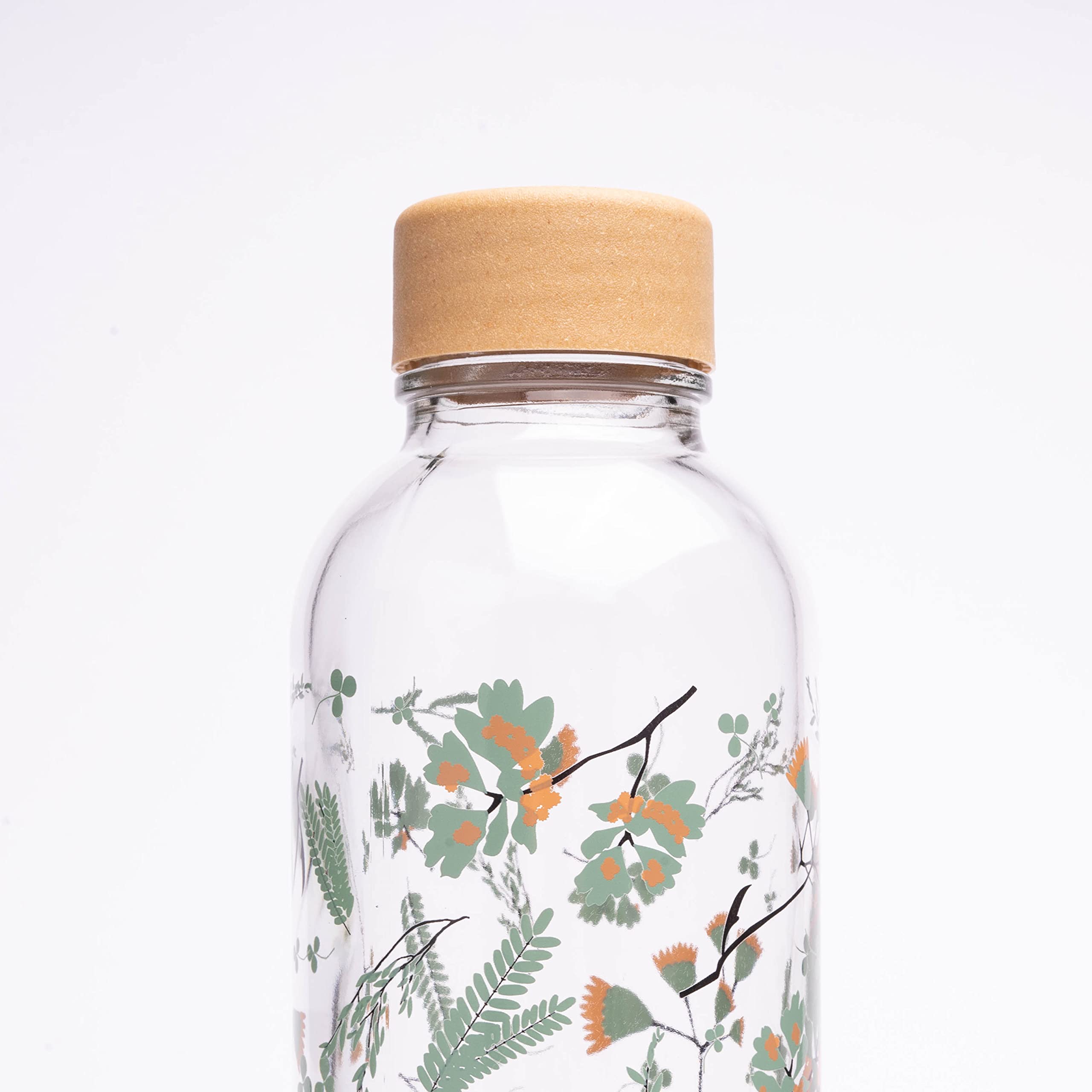 Carry Bottles Gourde en verre 0,7 l | Bouteille d'eau de sport | Sans BPA, anti-fuite et adaptée aux boissons gazeuses