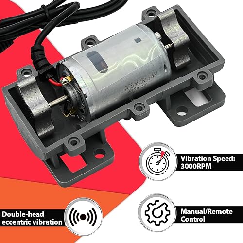 Miniatura 3 de Motor de 24 V CC 3800 rpm Motor de vibración fuerte Mini velocidad giratoria Motor de industria vibrante DC24V para silla de cama de masaje