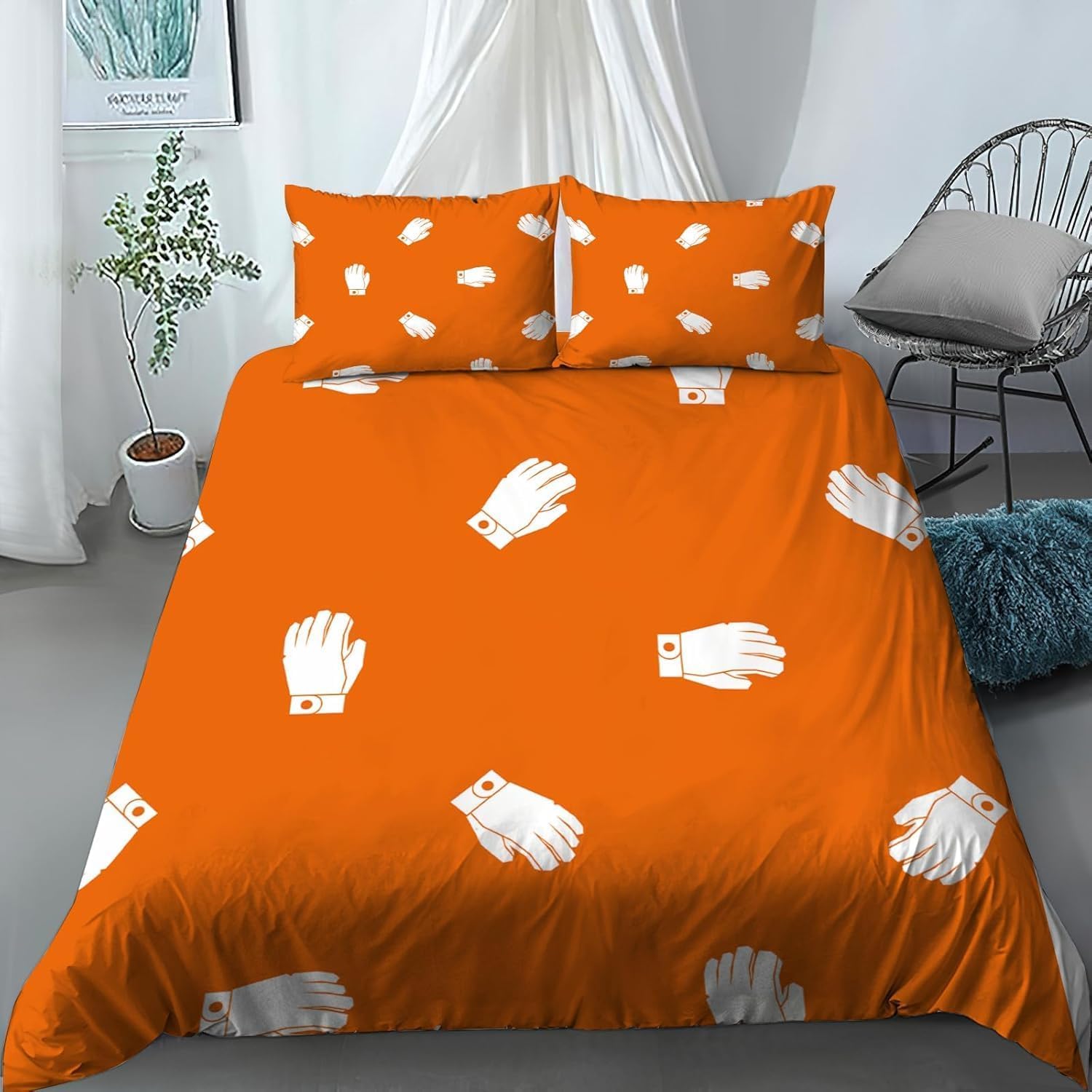 Housse de couette 200x200 parure de lit 2 personnes en microfibre style abstrait k.6179