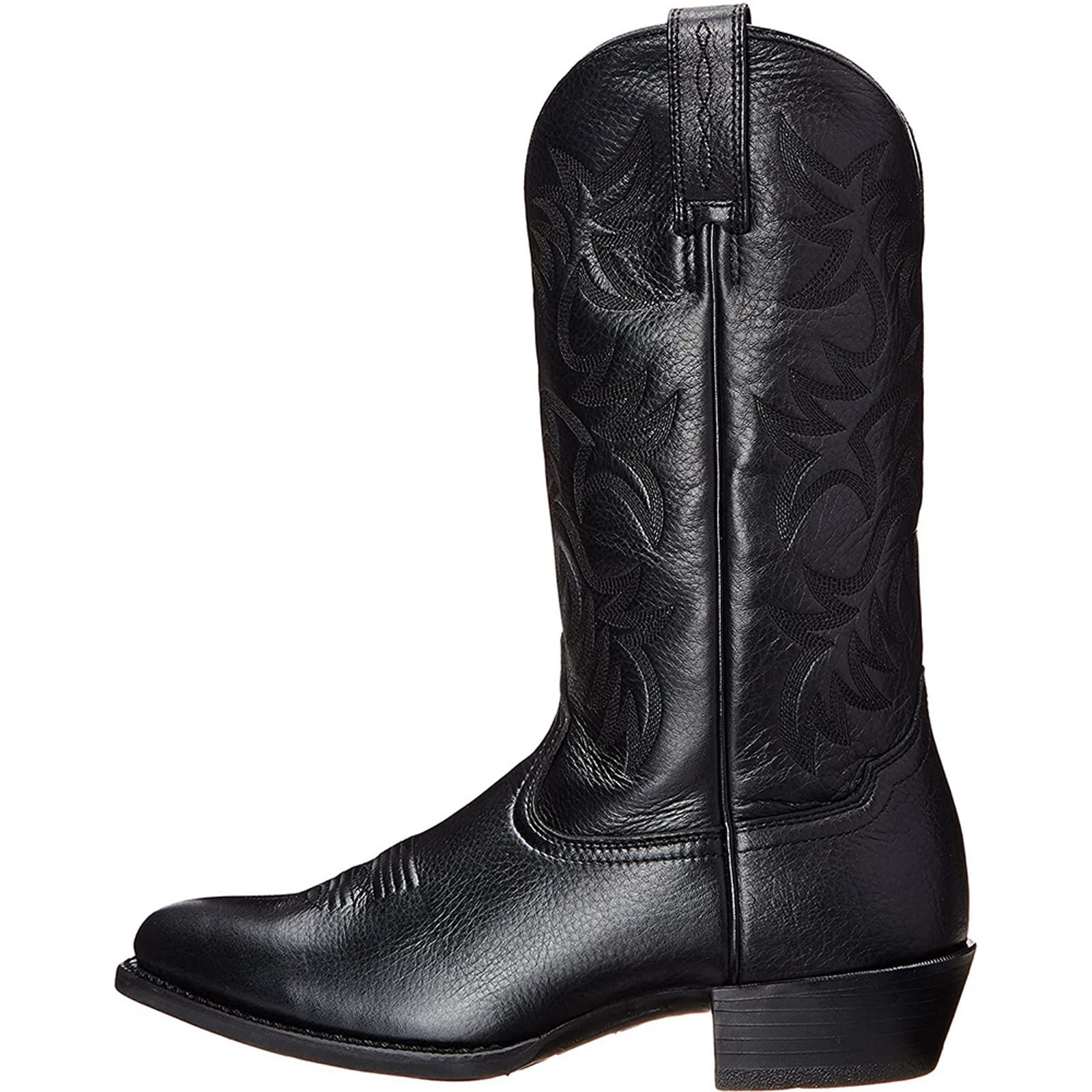 Herren Vintage Western Cowboystiefel Herren Leder Vintage bestickte Stiefel Spitzschuh Medium Tube Plateaustiefel