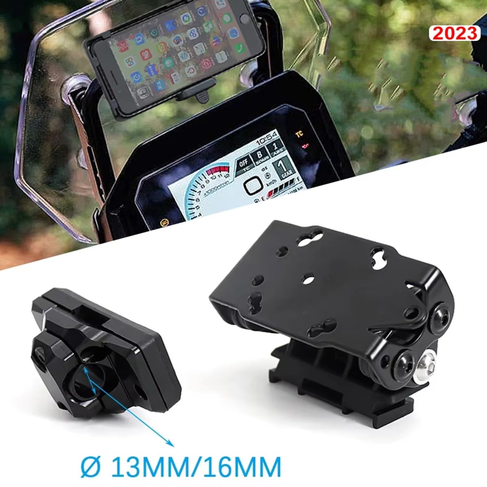 Supporto Per Telefono Moto Per Suzuki Per V-STROM 800DE 2023 Supporto Telefono Cellulare Supporto Motocicletta 13/16mm Supporto Navigazione GPS(GPS Mount)