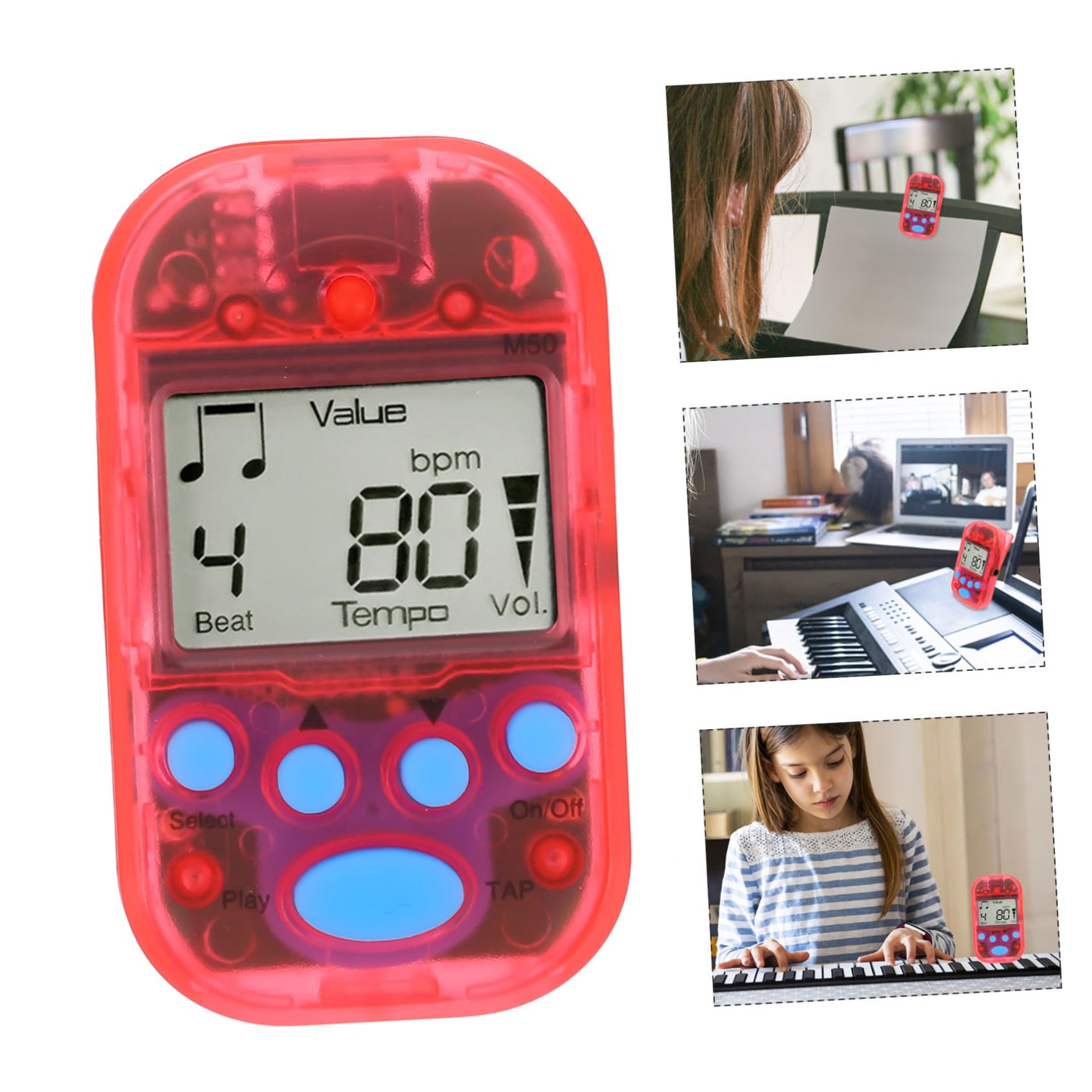 ibasenice Lot De 5 Mini Métronomes Électroniques Universels Pour Guitare Pour Débutants Et Professionnels