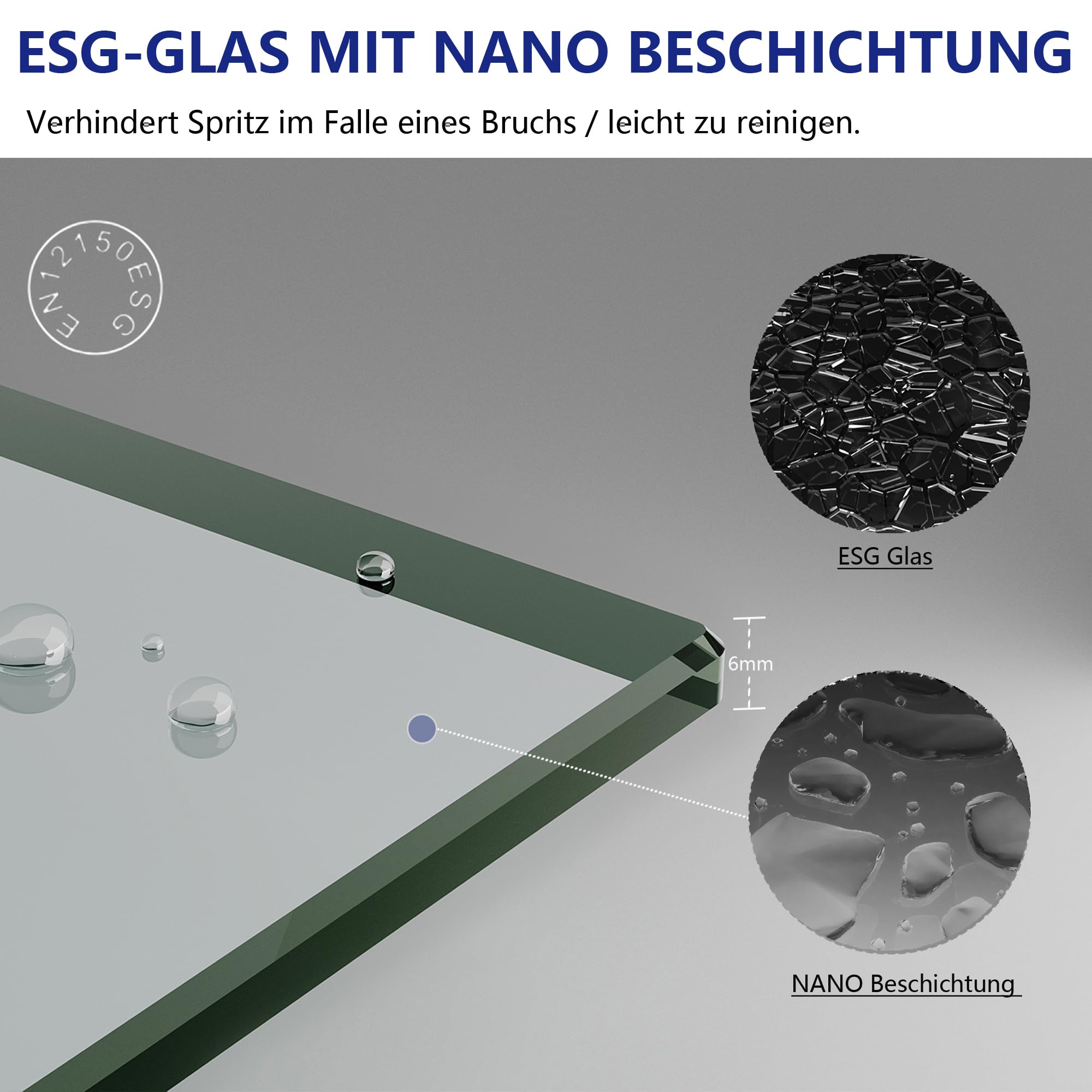 IMPTS Duschkabine 90x90 cm Eckeinstieg Duschabtrennung Duschtür mit Seitenwand, Pendeltür aus 6mm ESG Sicherheitsglas mit Nano-Beschichtung, Höhe 195 cm,OHNE Duschwand und Ablaufgarnitur