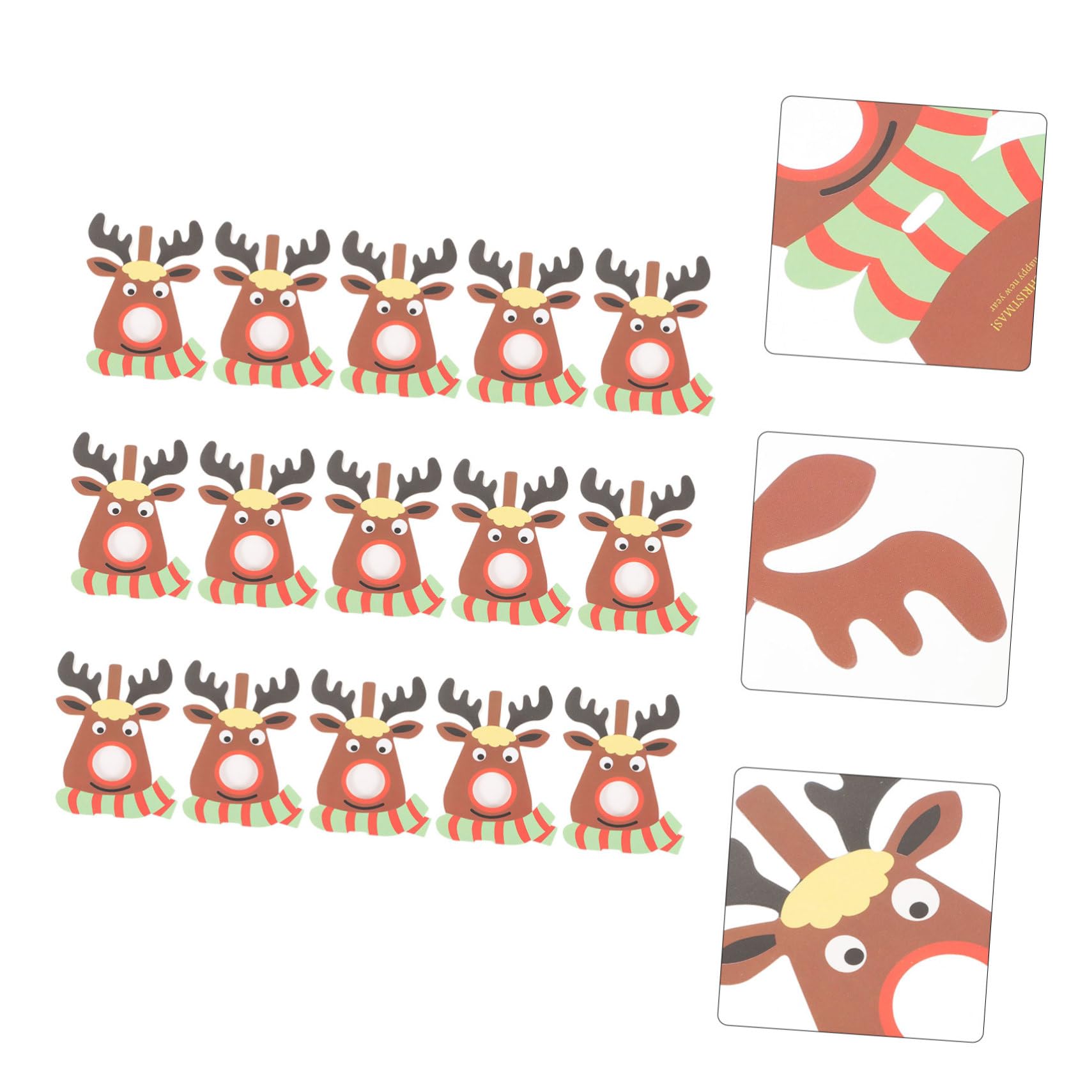 RORPOIR Weihnachts-Lollipop Deko - 75 Elch-Motive Für Süßigkeiten-Display