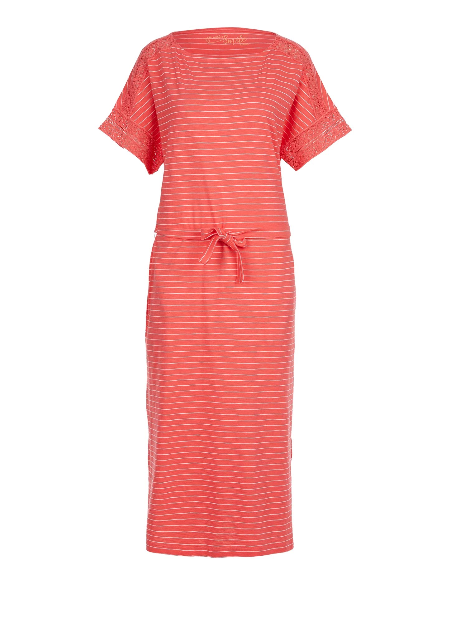 s.Oliver RED Label Damen Flammgarnkleid mit Häkelspitze
