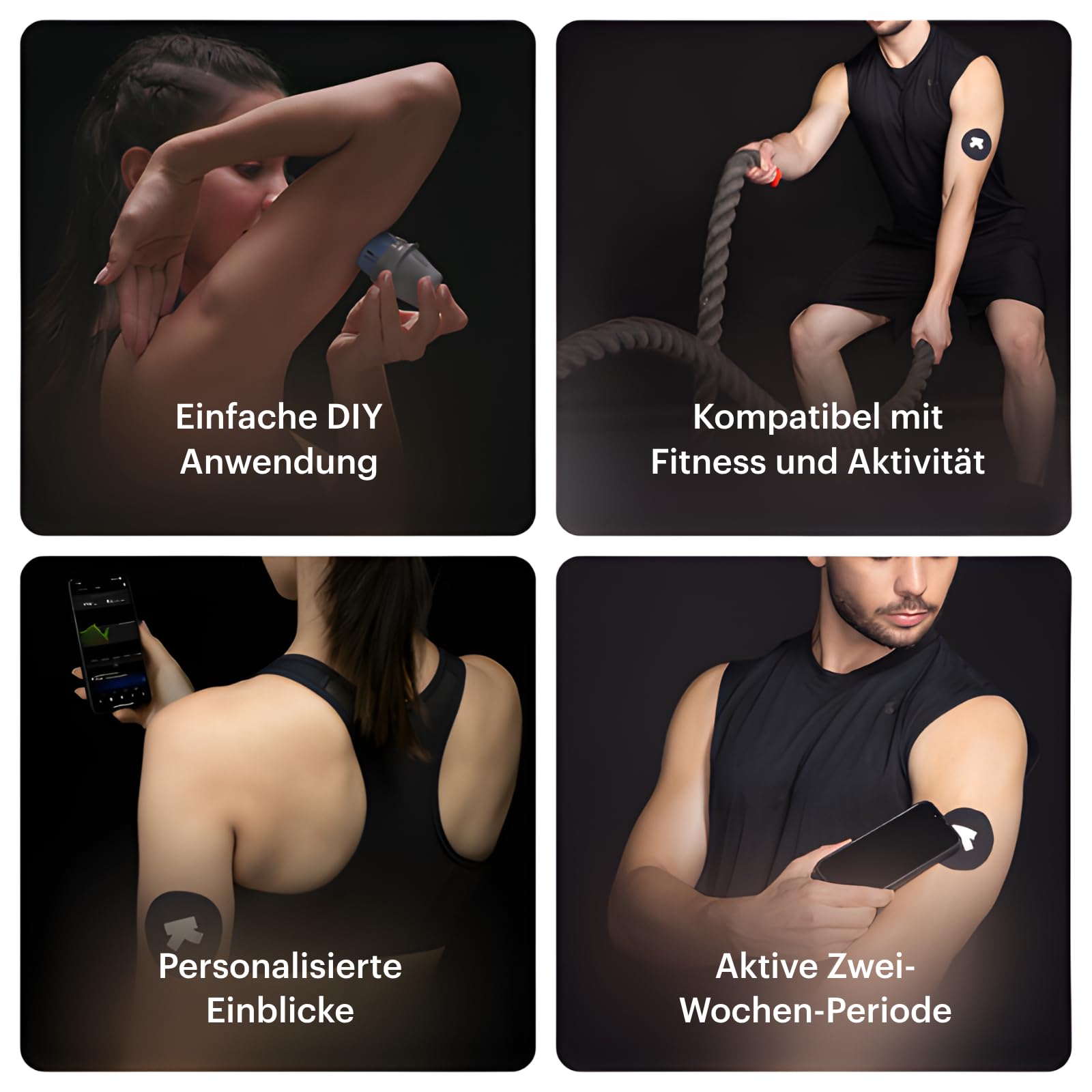 Ultrahuman M1 | Intelligente Glukosemessung per App | Verbessern Lebensstil, optimieren Ernährung | 24/7-Glukosemessung mit fortschrittlichen Freestyle Libre 2 Plus CGM-Sensoren (2 Sensors)