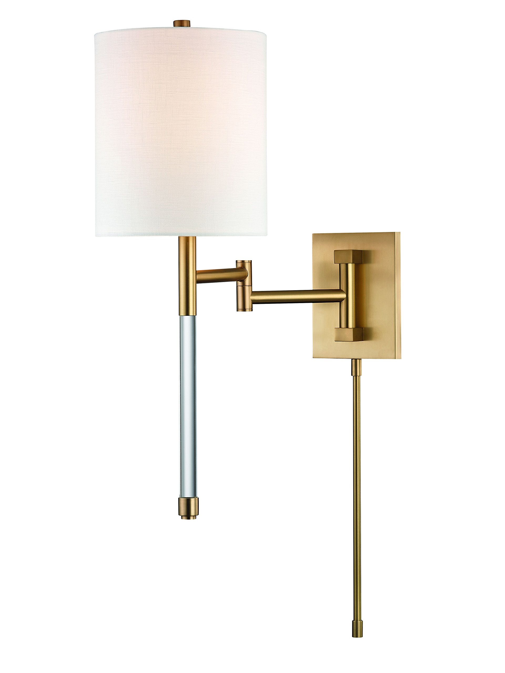 Hudson Valley Lighting 9421-AGB One Light Wall Sconce, Aged Brass