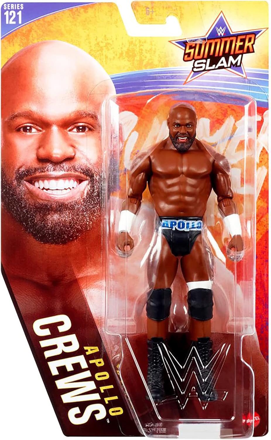 Ringside Apollo Crews (Chase Variant - Black Trunks) - WWE Series 121 Mattel Toy Wrestling Action Figure