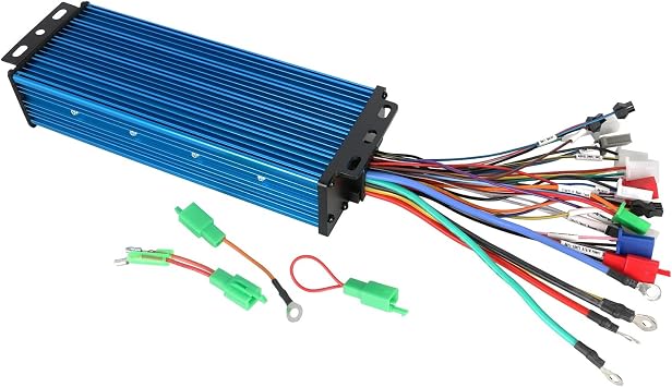 36V 48V 52V 60V 64V 72V 84V Brushless Controller, 1000-2200W, Maximum Current 50A Motor Speed Controller for E-Bike Electric Bicycle Go Kart Scooter ATV, Aluminum