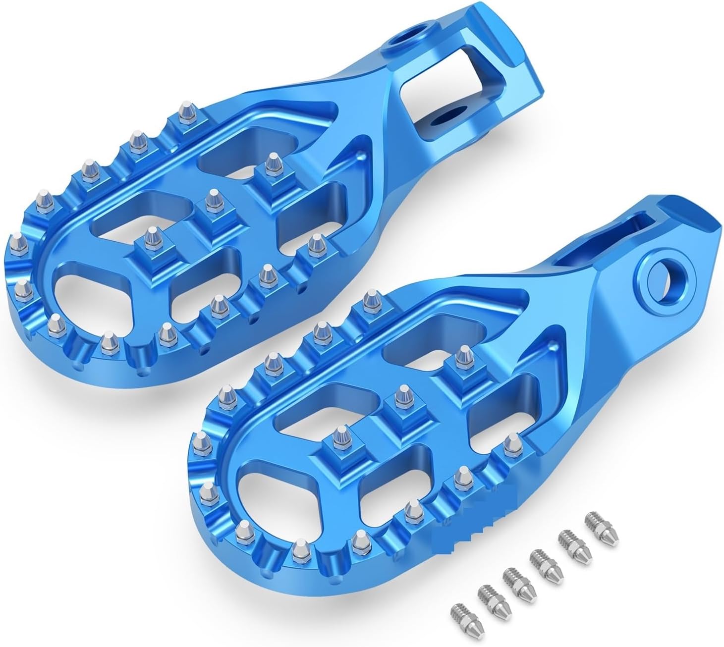 Motorcycle pedal Fit For K-tm EXC 300 2024-2025 Forged Enlarged Footrest Floor Boards EXC-F 350 SX 125 SXF 450 Fit For TE 300 EC 300(Blue)
