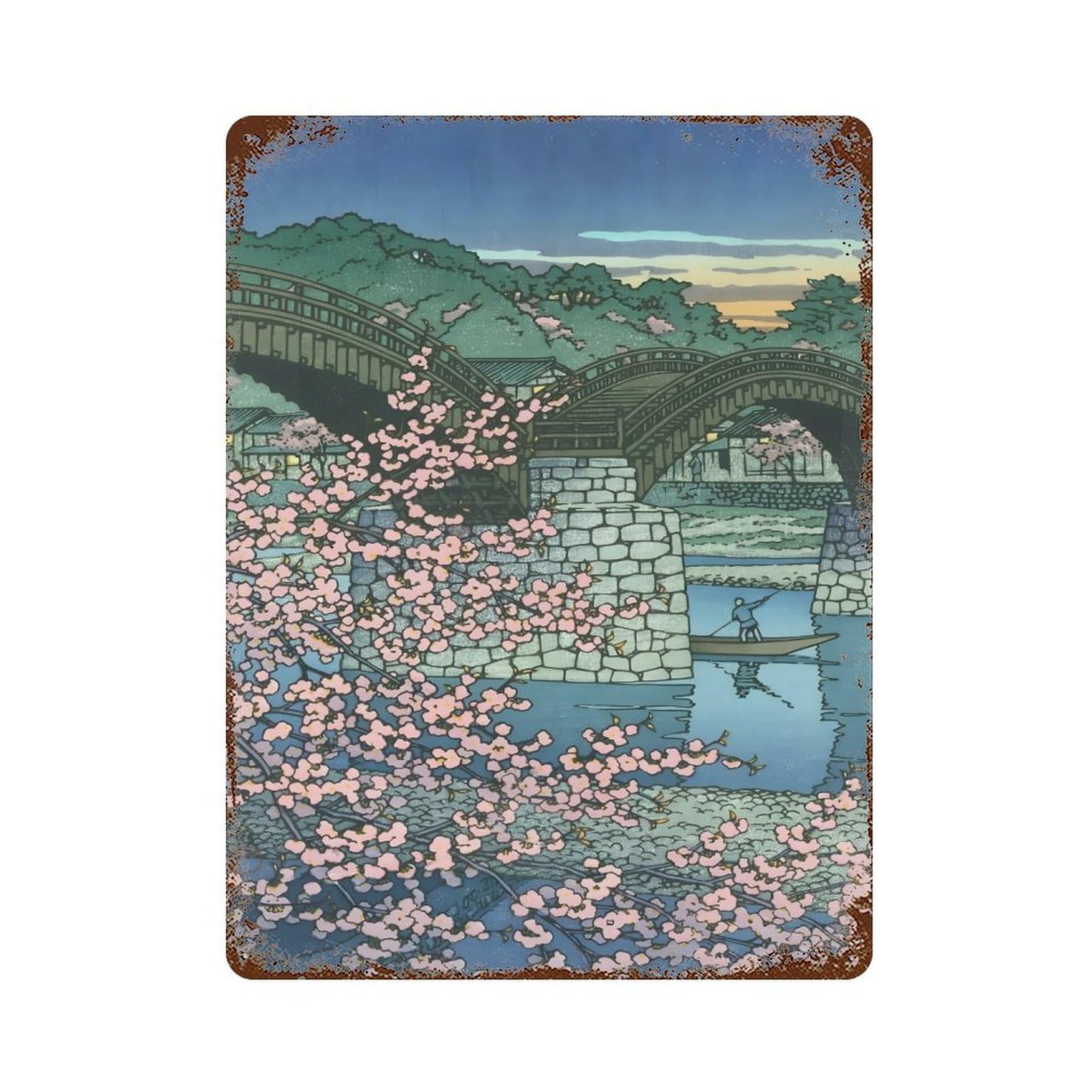 xiaoxiaoshen Hasui Kawase (24) Wall Decor Art Metal Tin Poster Modern Home Decor Art Home Bar Shop Decorations Vintage Sign 40x30cm