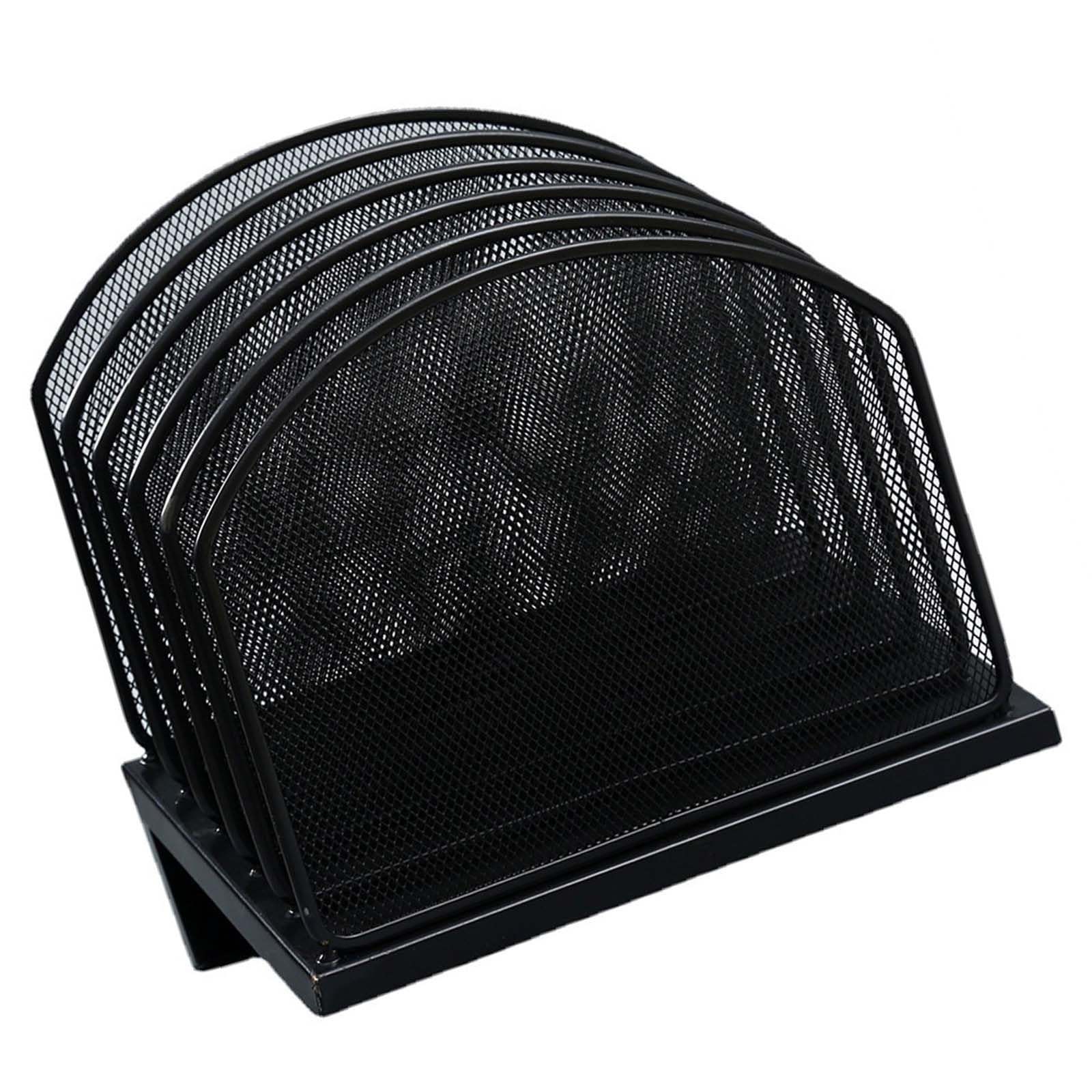 HDOYTXXM Desk File Organizers Vertical Folder Holder Metal Rack Sorter Document for School Classroom Vertical Desktop Folder Desk Organizers