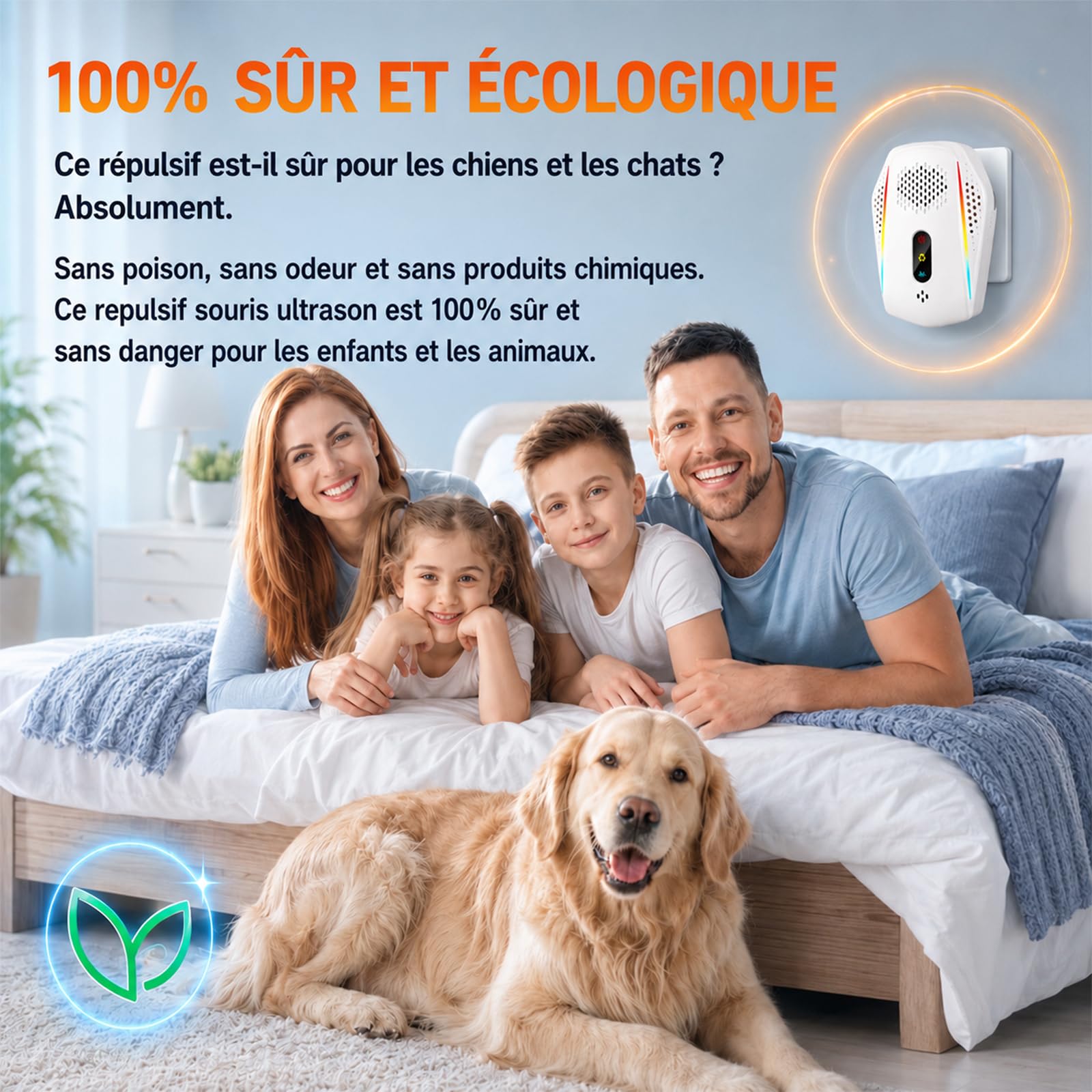 Répulsif Ultrason Souris et Rats, Pack De 6 avec 3 Modes, Anti Souris et Anti Rat Puissant pour Éloigner Les Rongeurs Nuisibles